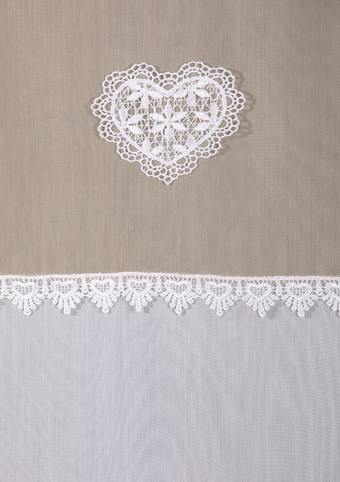 Raffgardinen-Garnitur in Leinenoptik 