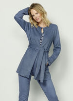 Blazer mit Nietenzier an den Ärmelabschlüssen 