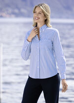 Bluse im Streifen-Dessin 