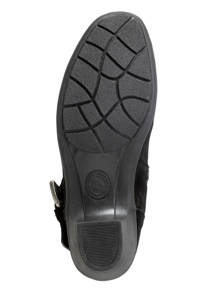 ELENA EDEN Stiefelette mit flotter Raffung und Zier-Schlie&szlig;e SCHWARZ