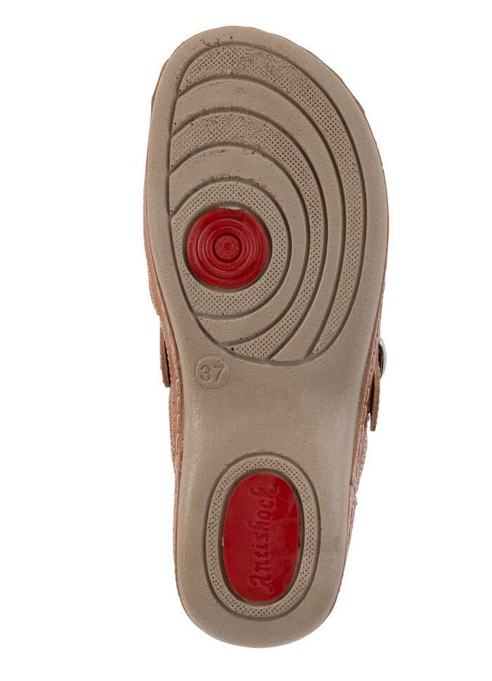 ELENA EDEN, sommerliche Damen-Clogs, Weite G, mit verstellbarer Schlie&szlig;e 