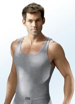 Viererpack Sportjacken aus Feinripp, uni bunt 2X STEINGRAU MELIERT, 2X JEANSBLAU MELIERT