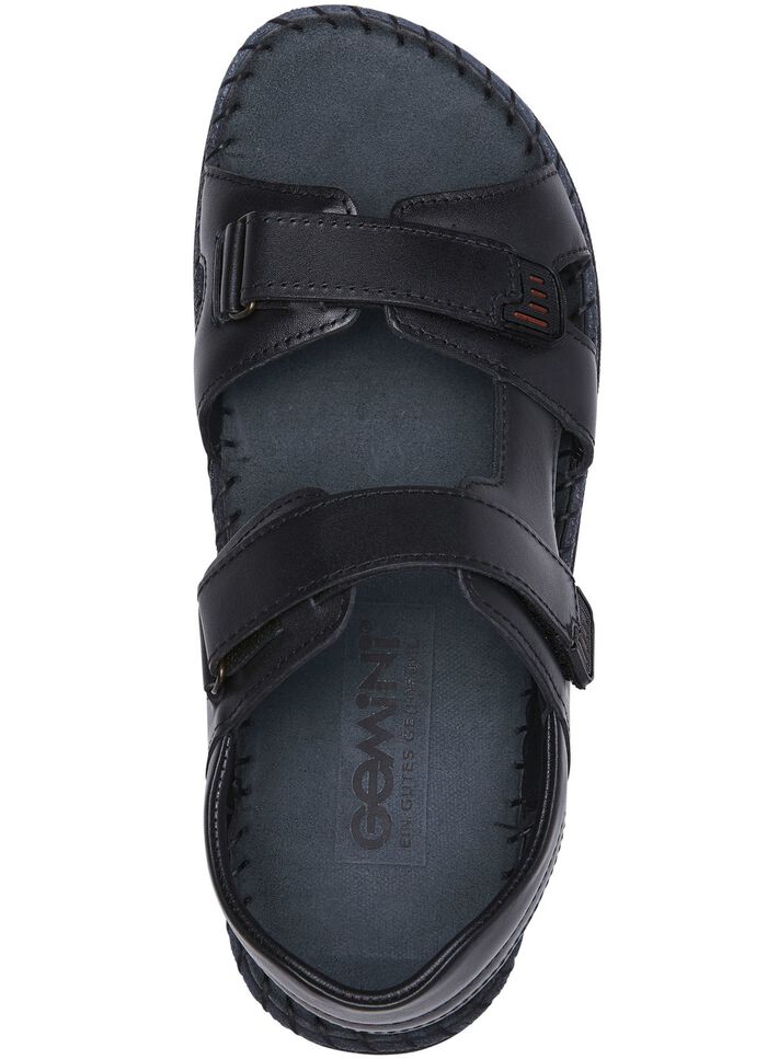Gemini Sandale aus Rind-Nappaleder SCHWARZ