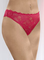 Dreierpack String-Tangas aus elastischer Spitze 