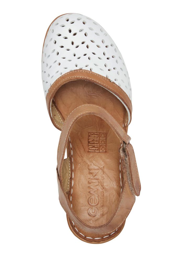 Gemini Sandalette aus perforiertem Rind-Nappaleder 