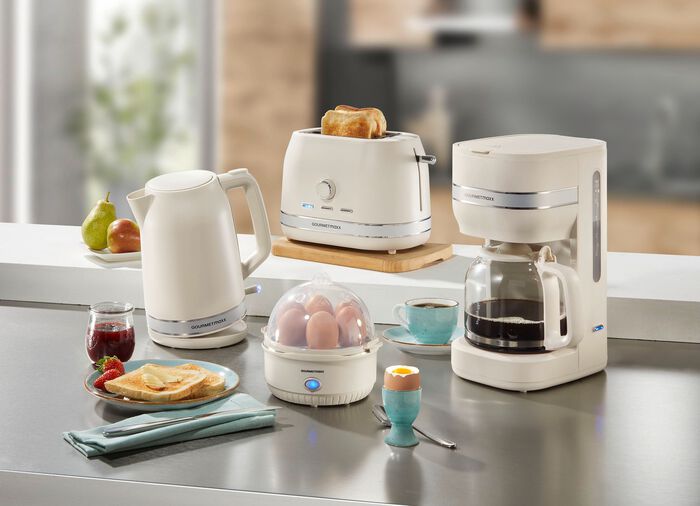 Fr&uuml;hst&uuml;cksserie in modernem Design CREME