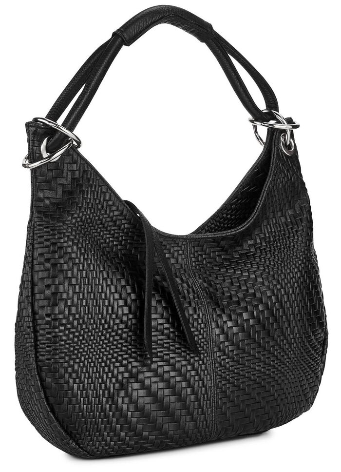 Laurina Tasche aus schattiertem Kalbleder SCHWARZ