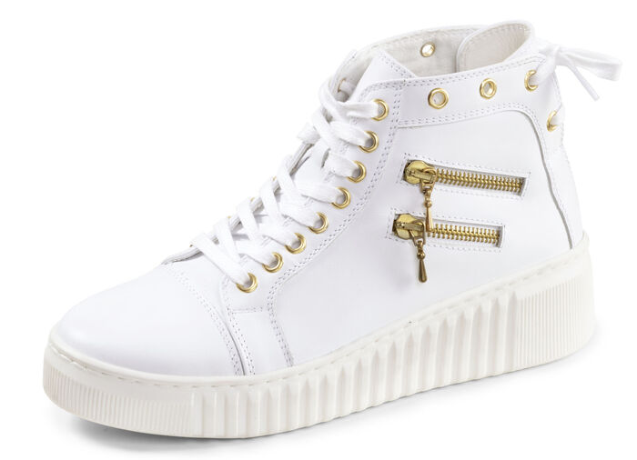 ELENA EDEN, sytlische Damen-Boots, Weite H, mit herausnehmbarem Fußbett WEISS