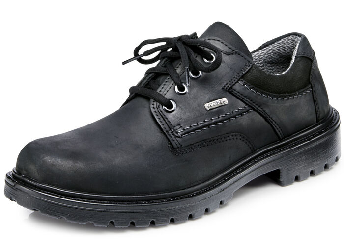 GINO GALANTE, atmungsaktive Herren-Schn&uuml;rschuhe, mit herausnehmbarem Fu&szlig;bett SCHWARZ