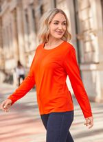 Unifarbenes Shirt ORANGE