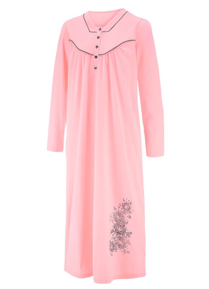 Wadenlanges Nachthemd mit langen &Auml;rmeln  