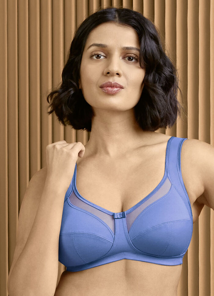 Anita BH mit seitlicher, stützender Blende JEANSBLAU