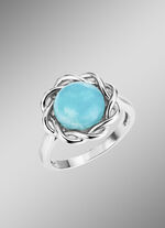 Eleganter Damenring mit echt Amazonit 
