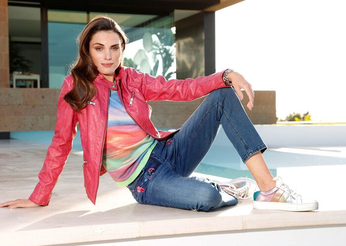 Blazer mit leichtem Used-Effekt 