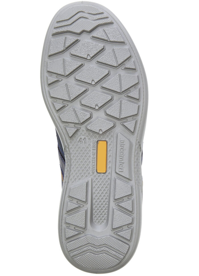 GINO GALANTE, bequeme Herren-Schnürschuhe, Weite K, mit herausnehmbarem Fußbett MARINE-COGNAC