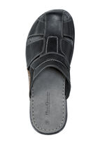 Pantolette mit luftigen Durchbr&uuml;chen SCHWARZ-KASTANIE