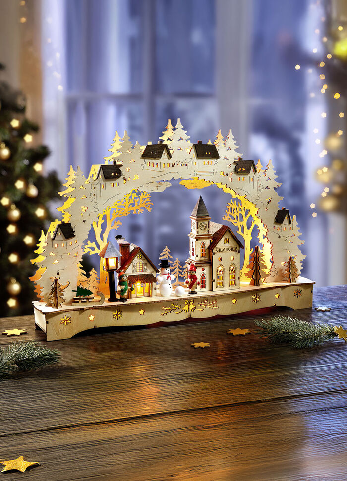 Schwibbogen mit LED-Beleuchtung 