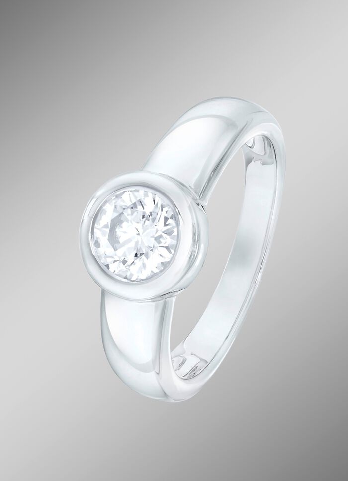 Solit&auml;r-Damenring mit Brillant 