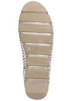 Gemini Mokassin-Schn&uuml;r-Bootie mit Knitter-Struktur KIESEL-WEISS