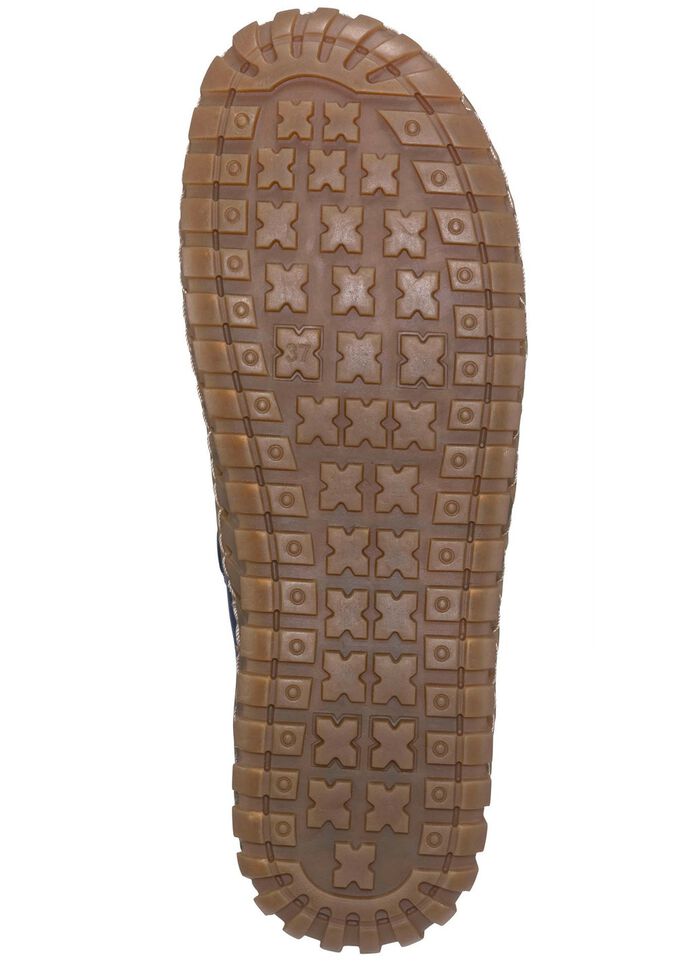 Gemini Schn&uuml;r-Bootie mit pfiffigen Bes&auml;tzen BLAU-BUNT