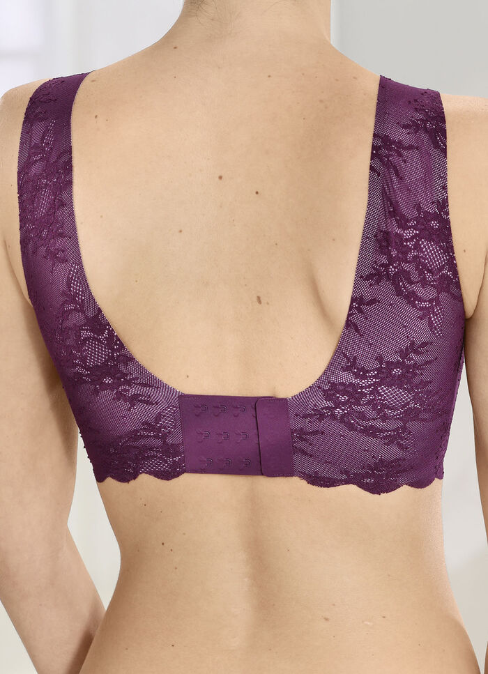 Superbequemer Anita BH aus elastischer Spitze VIOLETT