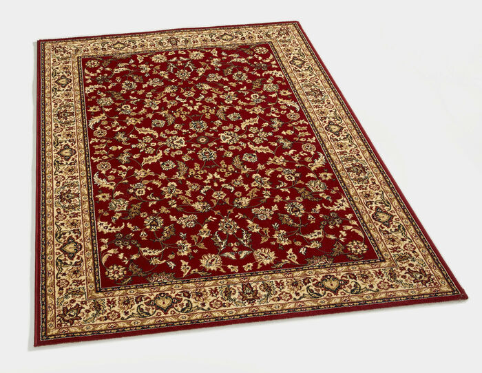 Brücken und Teppiche mit besonders hoher Flordichte ROT GEMUSTERT