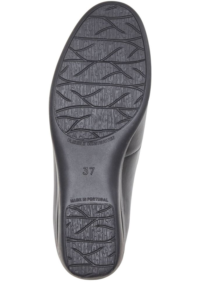 ELENA EDEN Slipper mit Ziersteppung SCHWARZ