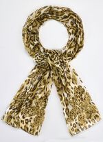 Schal mit Raubtierfell-Dessin 