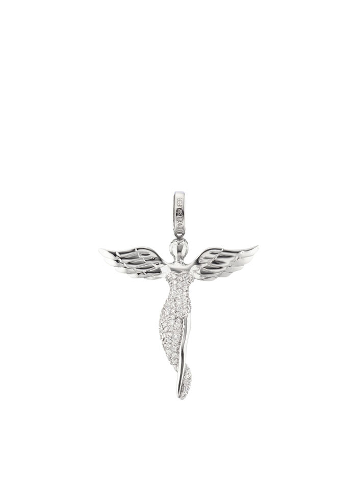 Schutzengel Anh&auml;nger mit Zirkonia 