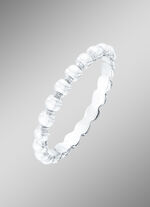 Zeitloser Damenring in Wei&szlig;gold 