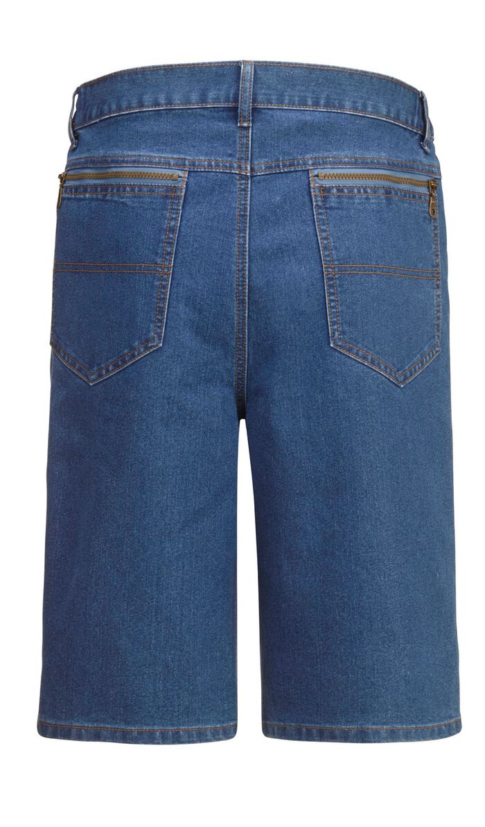 Jeans-Bermudas mit Dehnbundeins&auml;tzen in 3 Farben 