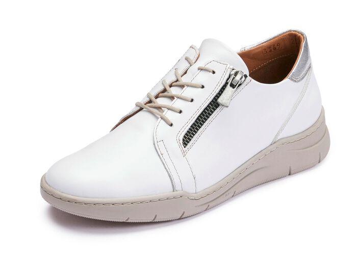 Gemini Schn&uuml;rschuh aus Rind-Nappaleder WEISS