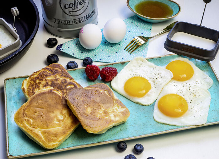 Hitzebest&auml;ndiges Eiformer-Set aus Silikon, 2-teilig GRAU