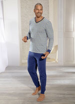 Schlafanzug mit V-Auschnitt 