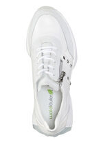 Waldl&auml;ufer Sneaker mit Nietenbesatz WEISS-EISGRAU