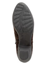 Andrea Conti, trendige Damen-Stiefeletten, mit Reißverschluss BRAUN-SCHWARZ