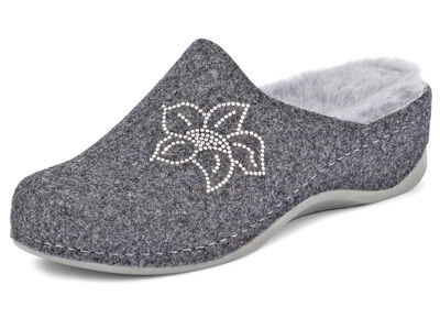 Mubb, gefütterte Damen-Hausschuhe, Weite H, mit Lammfell 