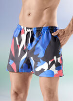 Badeshorts, allover dessiniert, Microfaser 