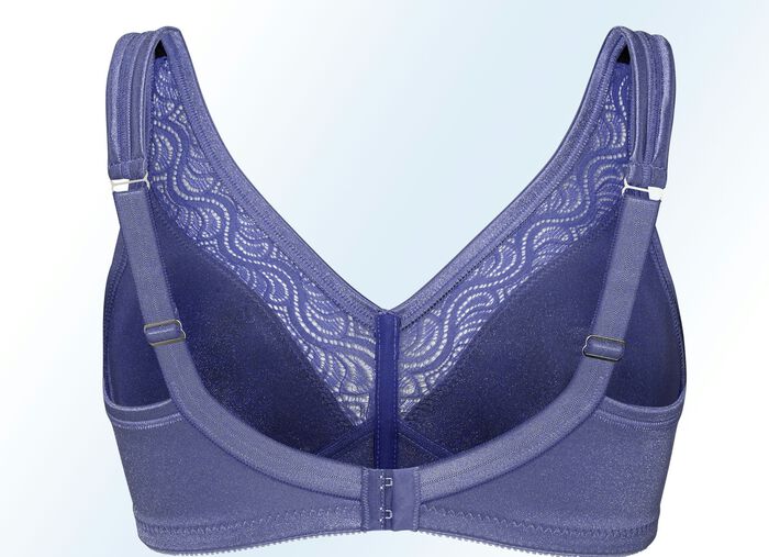 Swegmark of Sweden Zweierpack BH mit Spitzeneins&auml;tzen 1X BLEU, 1X WEISS