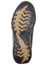 Atmungsaktive Herren-Schnürschuhe, mit herausnehmbarem Fußbett GRAU-SCHWARZ-COGNAC