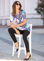 Longshirt mit Rundhalsausschnitt 