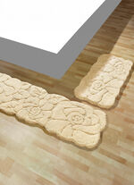 Bettumrandung, 3-teilig, rutschhemmende R&uuml;ckseite 