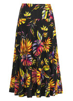 Rock mit farbbrillantem Druck 