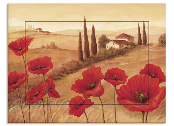 Bild mit dem Titel Mohnblumen in der Toskana 