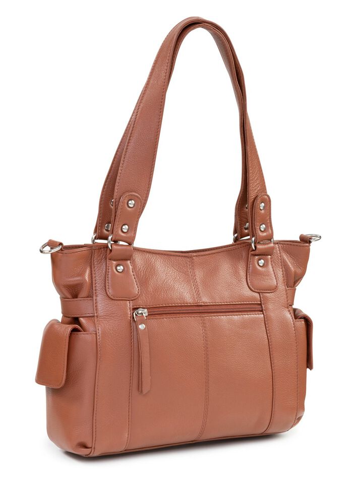 Laurina, Tasche, Damen, mit abnehmbarem, verstellbarem Umh&auml;ngeriemen COGNAC