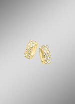 Diamantierte Klappcreolen 