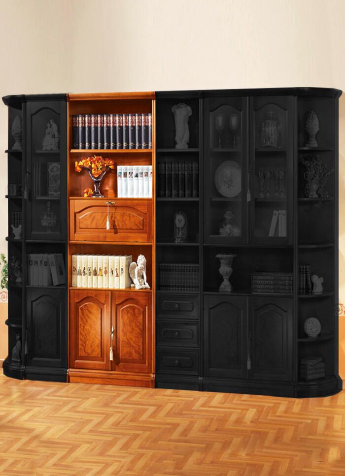 Teilmassive M&ouml;belserie mit Echtholzfurnier KIRSCHBAUM