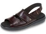 Bequeme Herren-Sandalen, Weite K, mit herausnehmbarem Fu&szlig;bett 