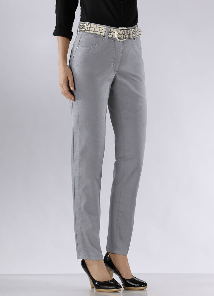 Power-Stretch-Jeans HELLGRAU