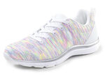 ELENA EDEN, trendige Damen-Sneaker, mit herausnehmbarem Fußbett WEISS-BUNT